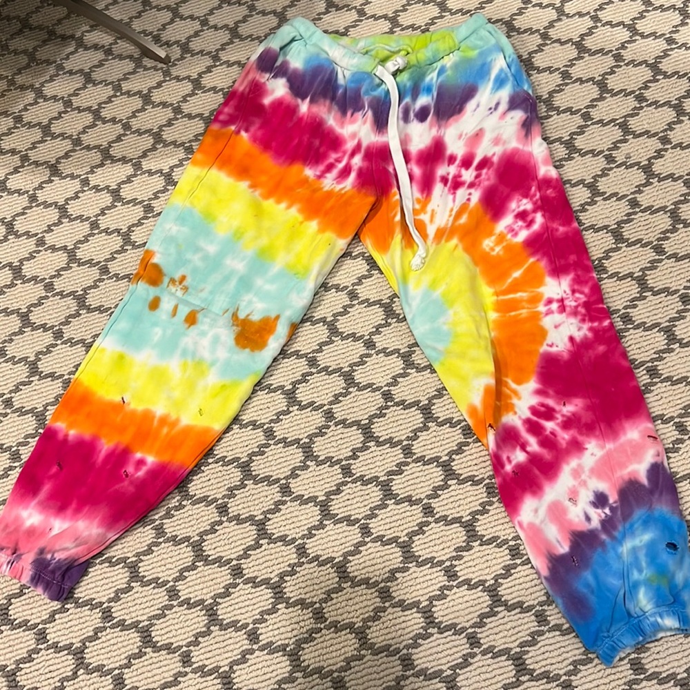 Katie J NYC: Tween Reggie Sweatpants: Tye Dye